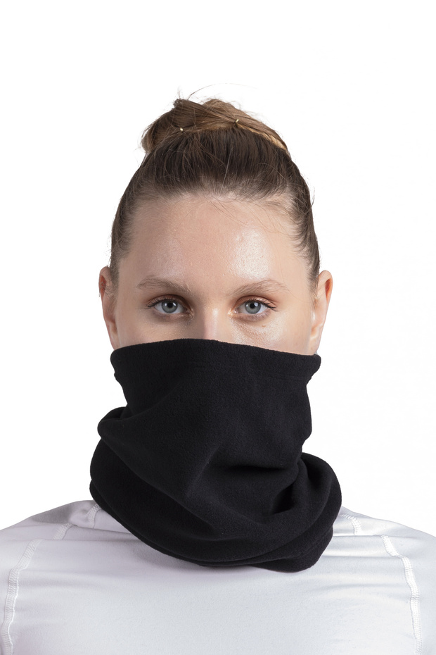 Unisex Kışlık Yüzü Kapatan Düz Polar Boyunluk Basic - 5