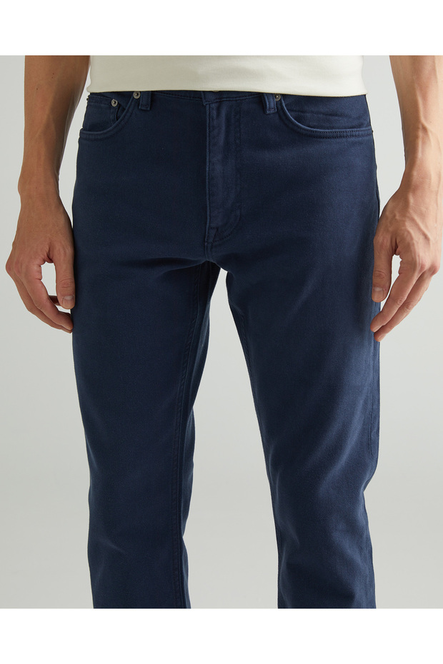 Erkek Lacivert Regular Fit Pantolon - 4