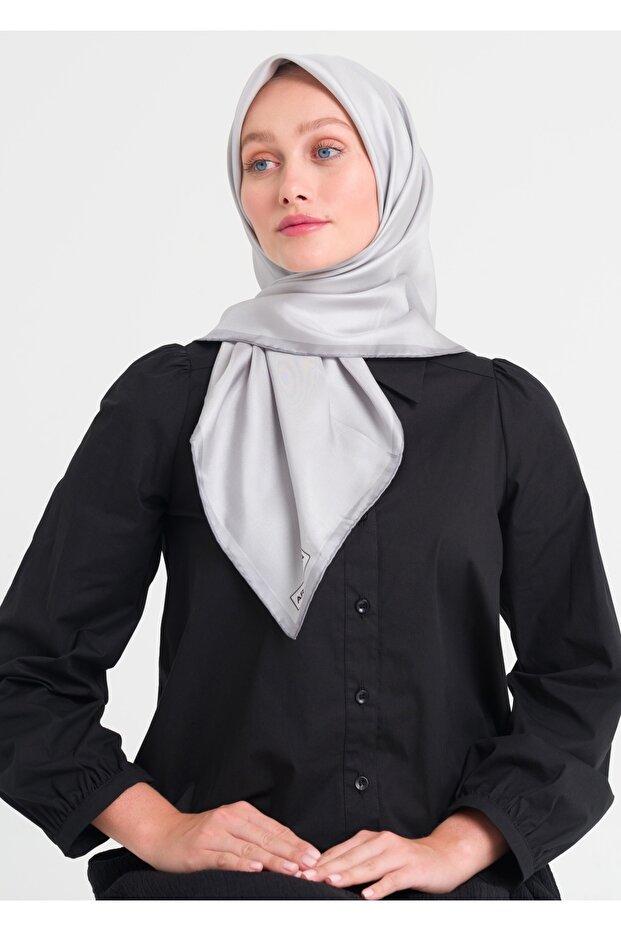 5676 Twill İpek Eşarp V1 - 2