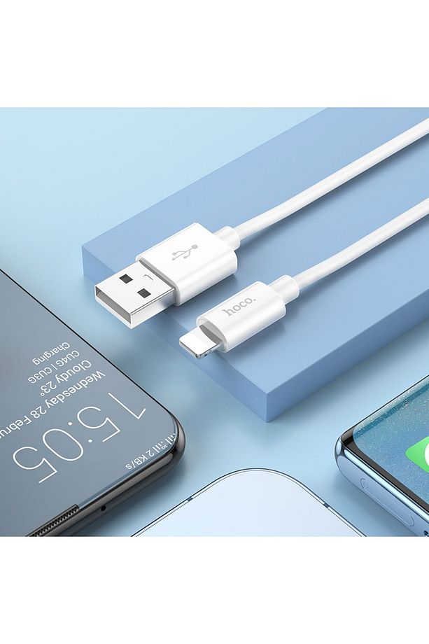 X87 2.4a Iphone Uyumlu Lightning To Usb Hızlı Şarj Veri Kablosu Kırmızı 1 Metre - 5