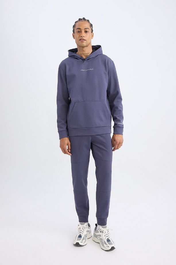 Fit Jogger Eşofman Altı Skuba Dalgıç Kumaş Standart Fit Beli Bağcıklı Lastikli Paça - 3