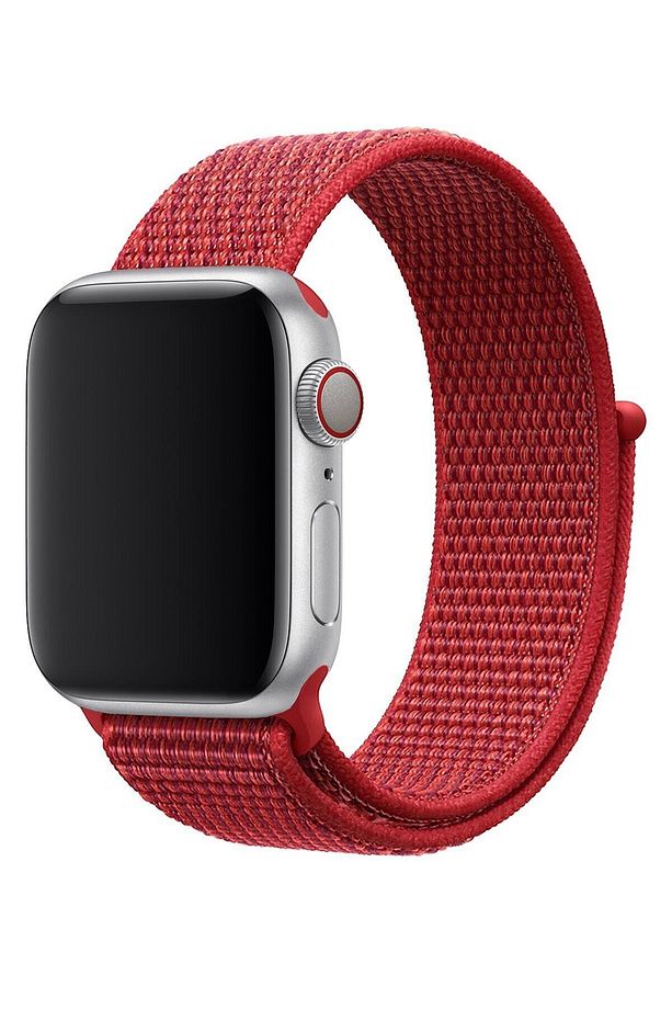 Apple Watch 41/40/38 Mm Series 10/9/8/7/6/5/4/3/se Kordon Kayış Strap Hasır Örgü Spor Loop - 5
