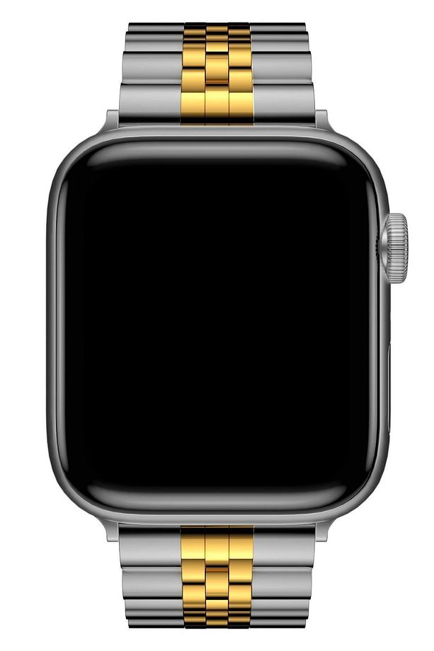 Apple Watch 41/40/38 Mm Series 10/9/8/7/6/5/4/3/se Kordon Kayış Strap Parlak Çelik Loop Band - 5