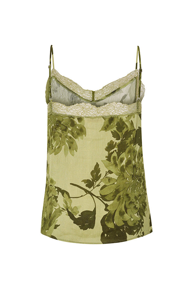 Askılı Dantel Bluz - 8