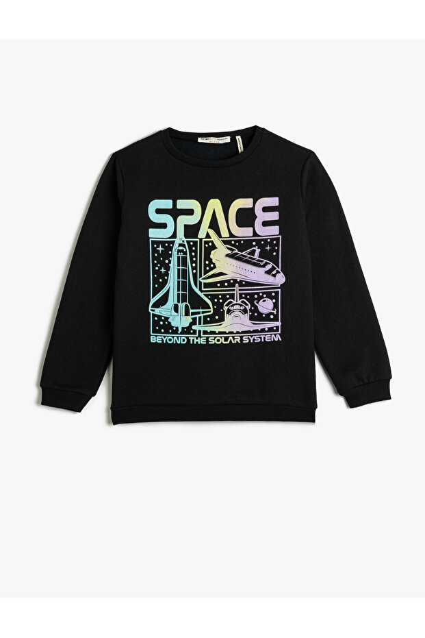 Sweatshirt Long Sleeve Crew Neck Printed