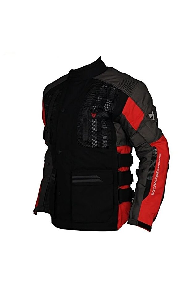 Tourex Black Red Coat
