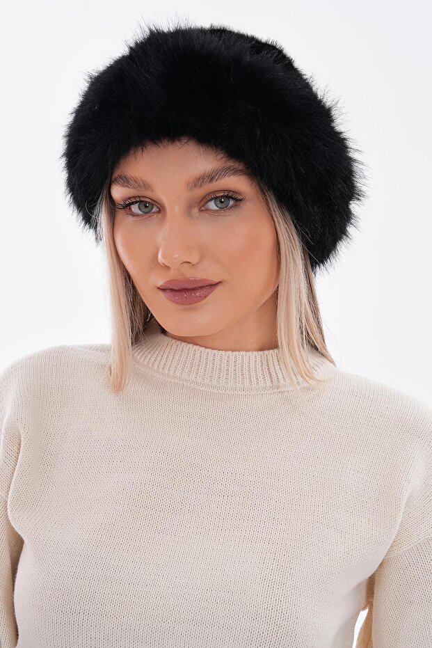 14622 İçi Polarlı Siyah Şapka - 3