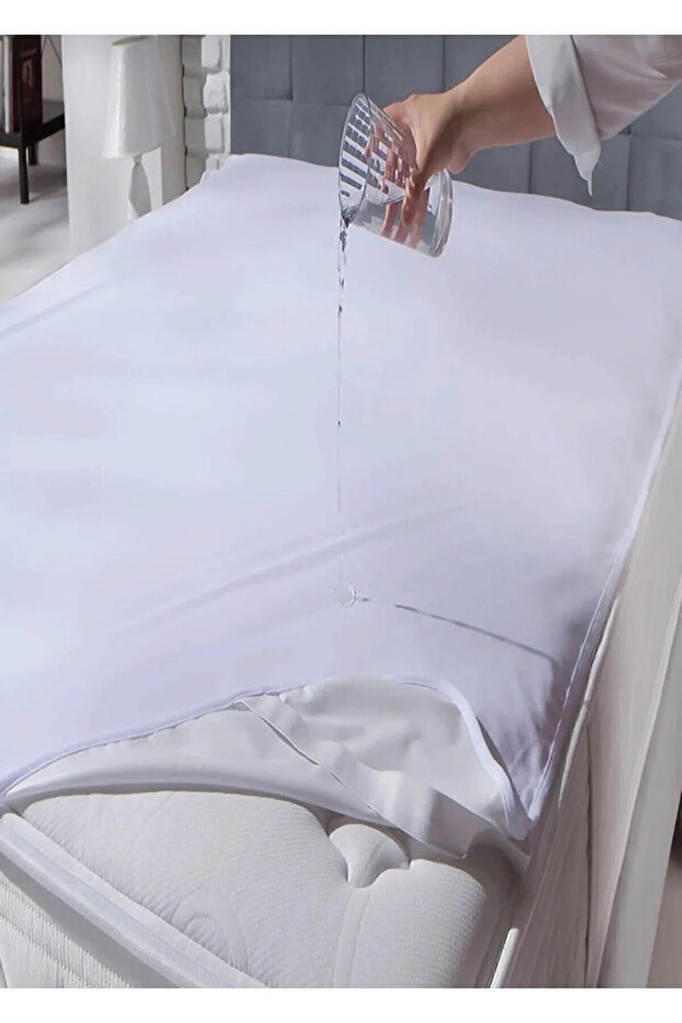 Micro Classic Sıvı Su Geçirmez 4 Köşe Lastikli Tek Çift Kişilik Yatak Koruyucu Alez - 2