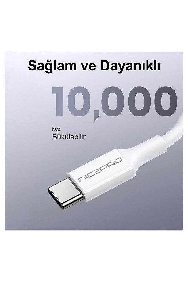 UTC02 60W 20cm TPE USB to Type-C Hızlı Şarj ve Data Kablosu - 6
