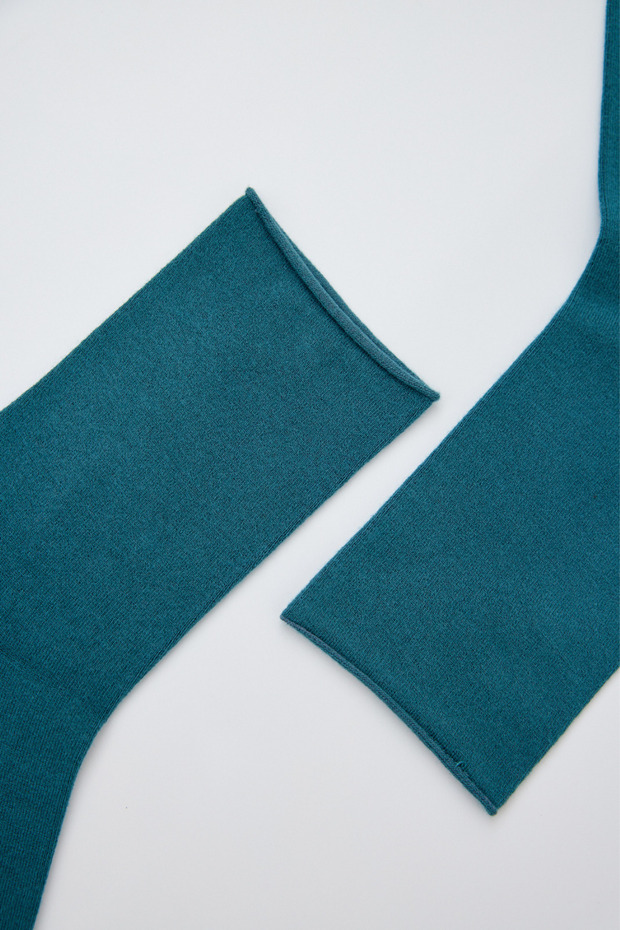 Kadın Basic Modal Soket Çorap Yeşil - 2