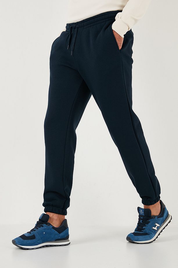 Pamuklu Regular Fit Normal Bel Lastikli Paça Cepli Eşofman Altı Erkek EŞOFMAN ALTI 59080153W - 6