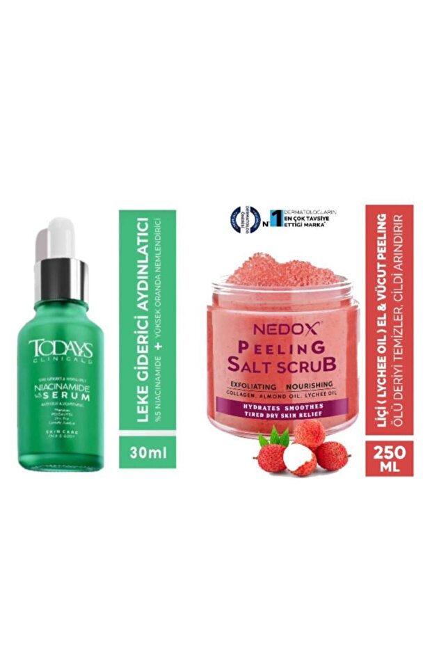 Todays Clinicals Brightening Serum + Nedox Lychee (Lychee Oil) Nourishing, Purifying and Moisturizing E