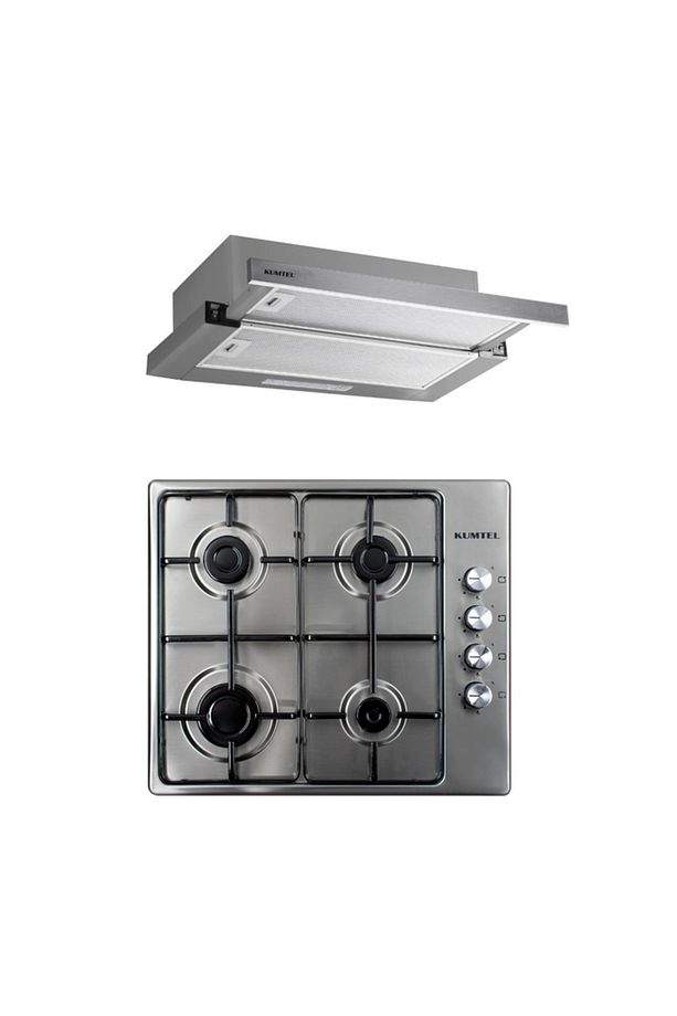 Inox Setüstü 2 Li Set (ocak-aspiratör) - 1