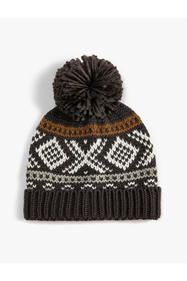Pompom Knitted Beret