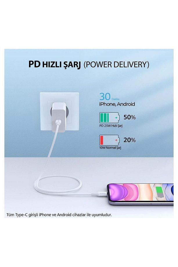 CTC20 45W 2m TPE Type-C to Type-C Hızlı Şarj ve Data Kablosu - 6