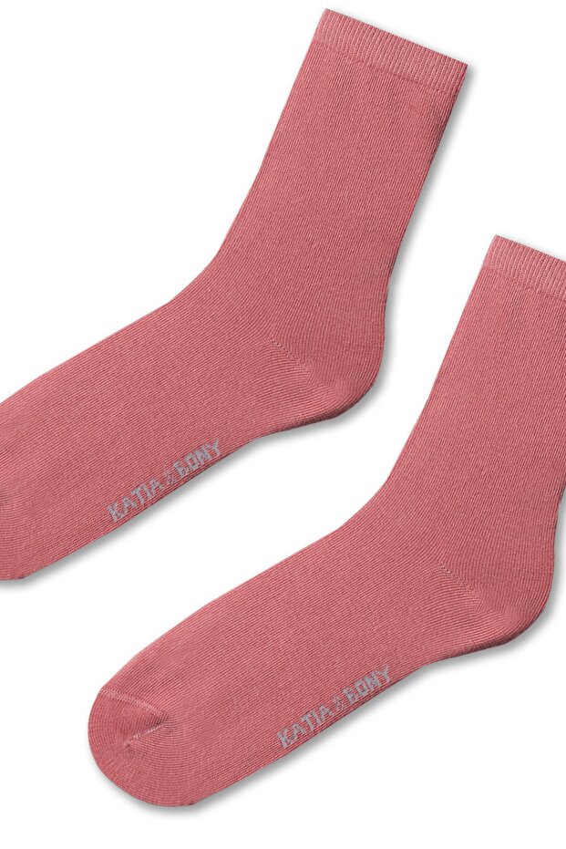 Дамски семейни чорапи Basic Socket Rose Pink - 2