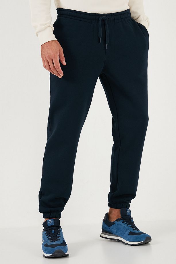 Pamuklu Regular Fit Normal Bel Lastikli Paça Cepli Eşofman Altı Erkek EŞOFMAN ALTI 59080153W - 5