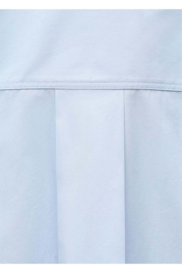 Oversize bağ detaylı bluz - 6