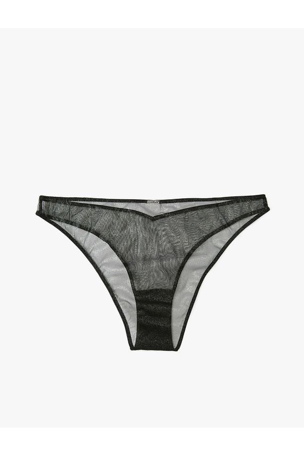 Tül String Külot Simli - 7
