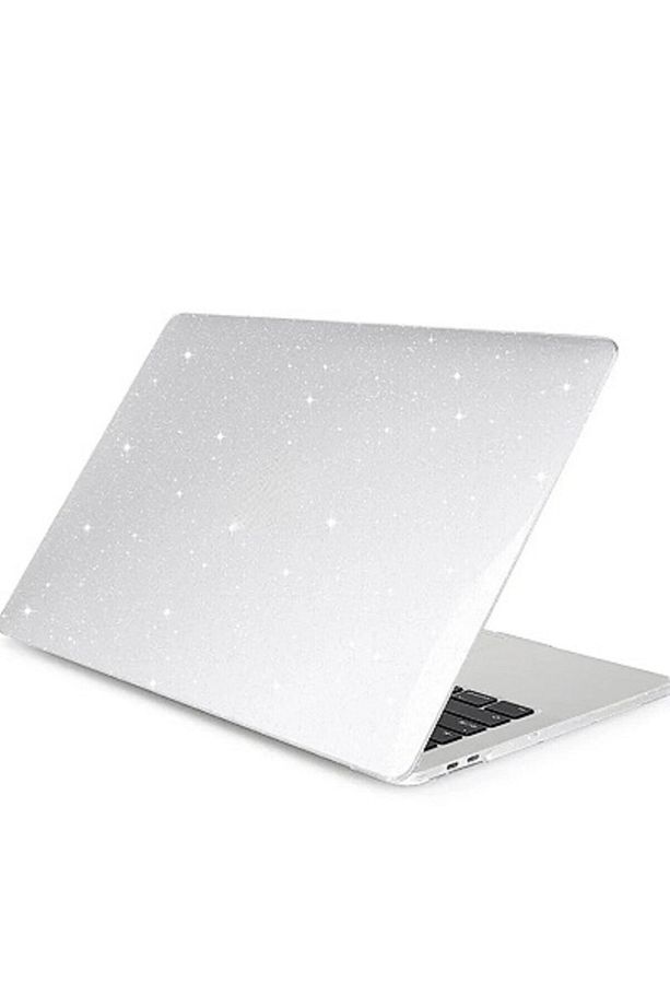 Macbook Pro 13 M1-m2 Çip 2020/2022 A2251-a2289-a2338-a1706-a1708-a2159 Simli Parlak Şeffaf Kapak - 3