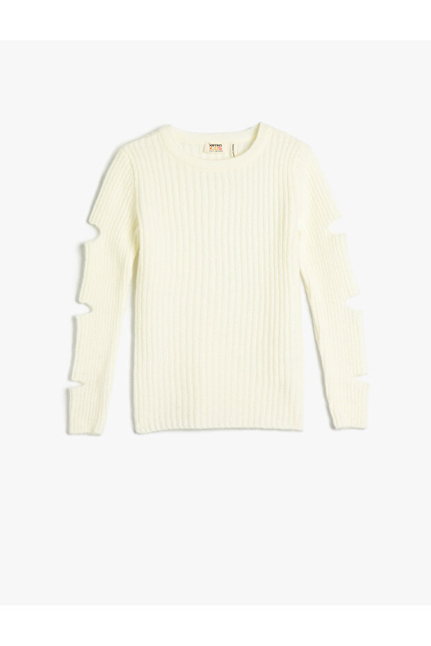 Sweater Knitwear Long Sleeve Window Detail Round Neck