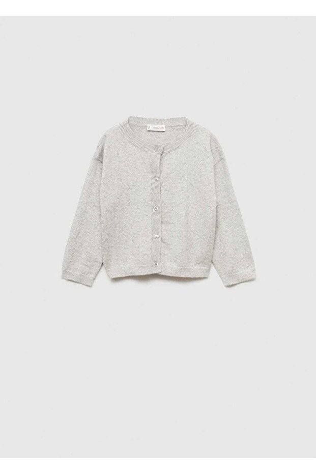 Düğmeli Triko Hırka - 1