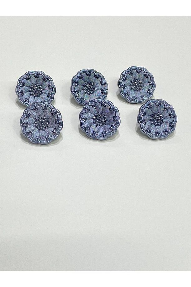 İtalyan Model Ceket Hırka Düğmesi Takımı Indigo 6'lı Set 1,8 Cm (KOD:4685) - 6