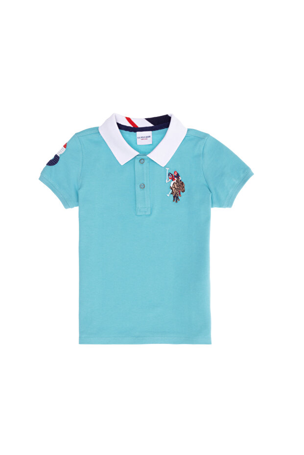 Boy's Mint Basic Polo Neck T-Shirt 50263006-Vr090