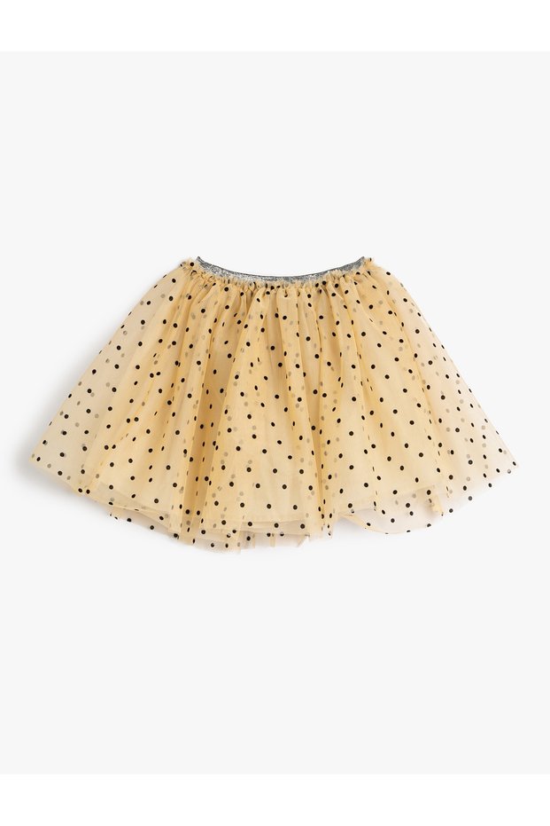 Tutu Skirt Polka Dot Lined Comfortable Cut Elastic Waist