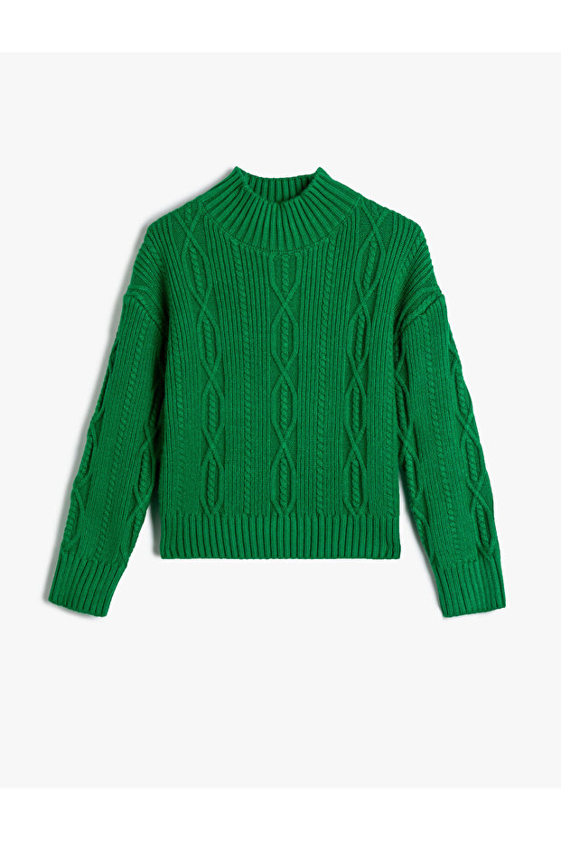 Knitted Sweater Half Turtleneck Long Sleeve