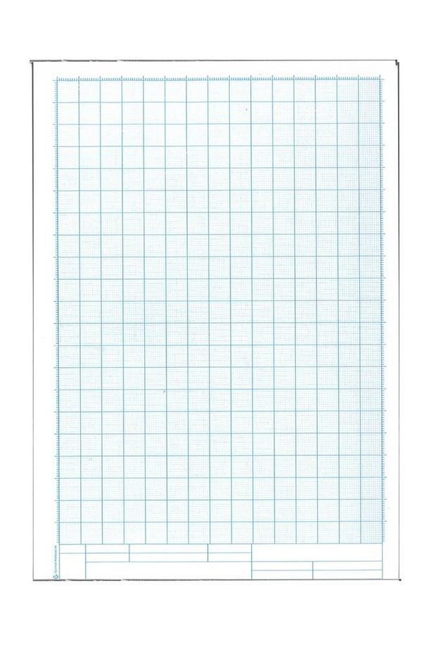 A4 Milimetrik Defter Mavi Bloknot 30 Yaprak 1 Adet Çizim Meslek Liseleri Meslek Yüksek Okulu Moda Ta - 2