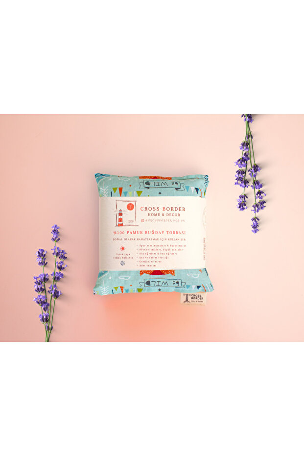 Organic Wheat Lavender Scented Heat Bag - the Perfect Solution for Cramps and Shoulder Pain [Fox]