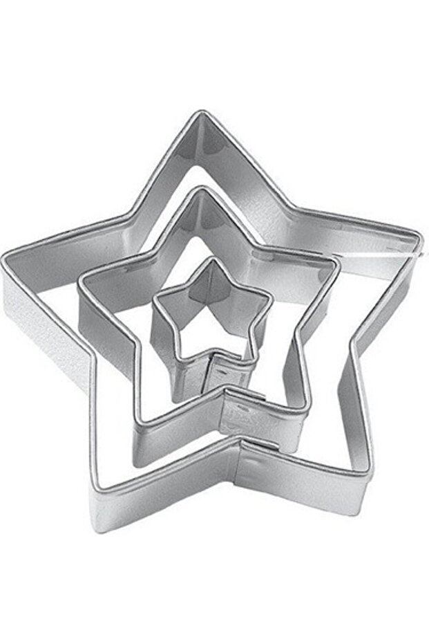 3-Piece Star Metal Snatch Cookie Mold