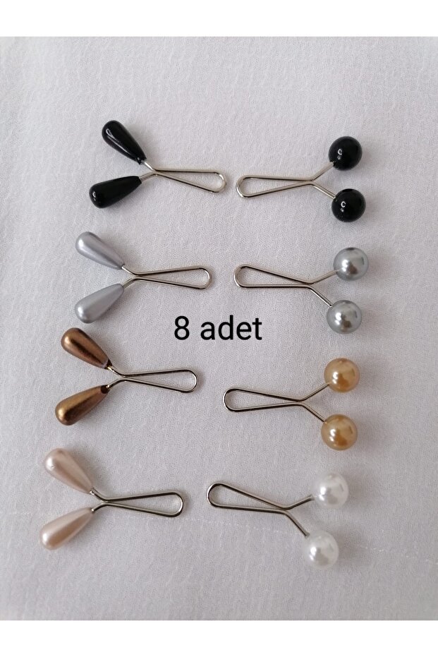 Hijab Scarf Shawl Headscarf Fastening Fixing Clip 8 Pieces