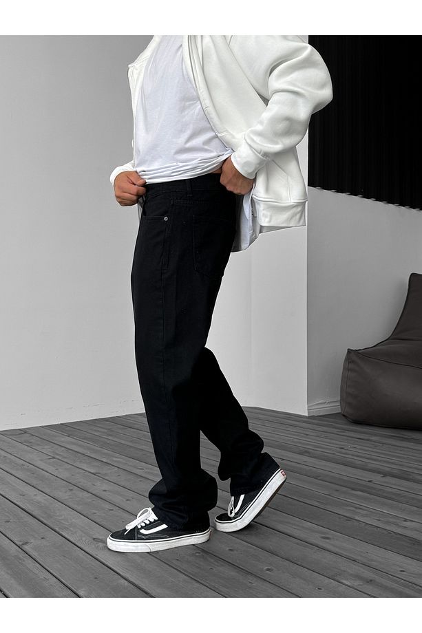 Siyah Baggy Jean DF-2529 - 3