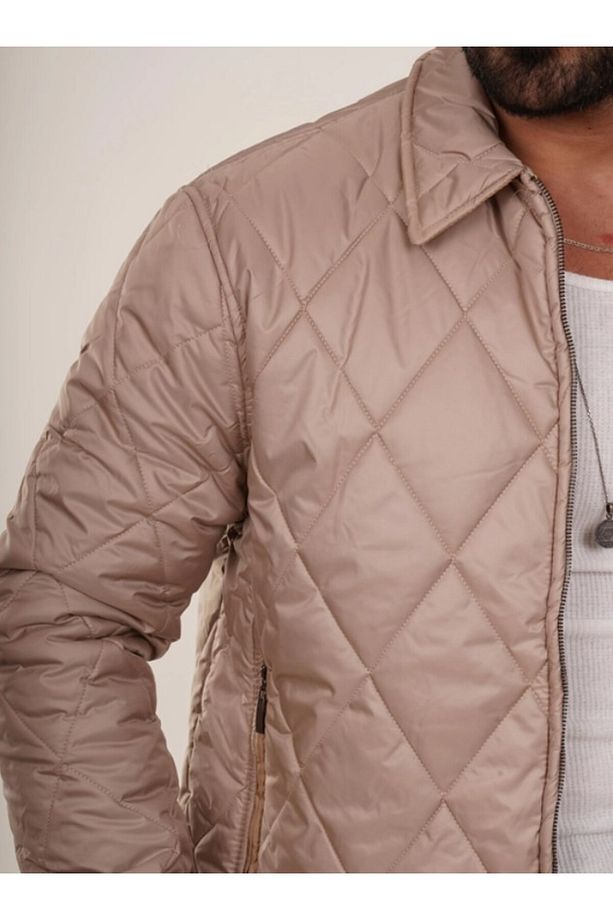 Geniş Baklava Desenli Kapitone Mont PNC 5064 - 5