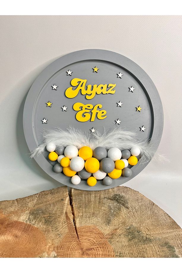 Bebek-Hastane Odası Bubble Kapı Süsü-İsimli Çocuk Odası Kapı Süsü - 4