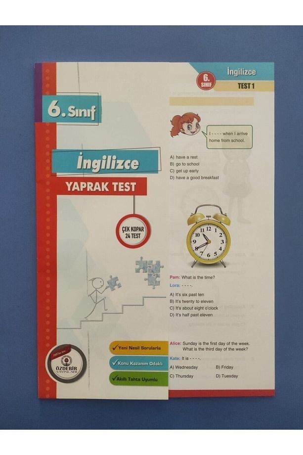 6.sınıf Ingilizce Poşet Yaprak Test - 3