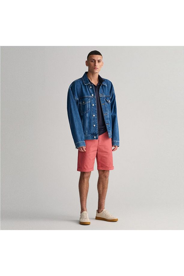 Erkek Kırmızı Regular Fit Şort - 5