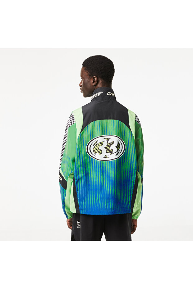 Active Erkek Dik Yaka Baskılı Yeşil Mont - 3