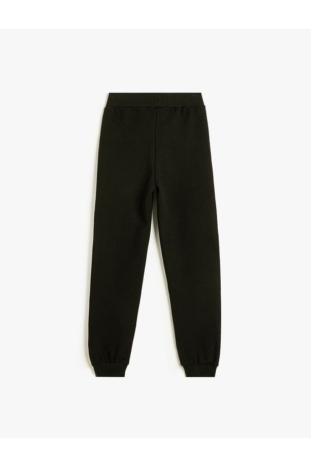 Beli Lastikli Şardonlu Basic Jogger Eşofman Altı - 2