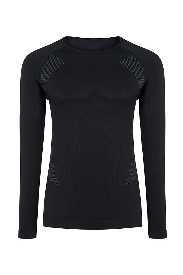 Erkek Seamless Termal Sweatshirt Siyah - 1