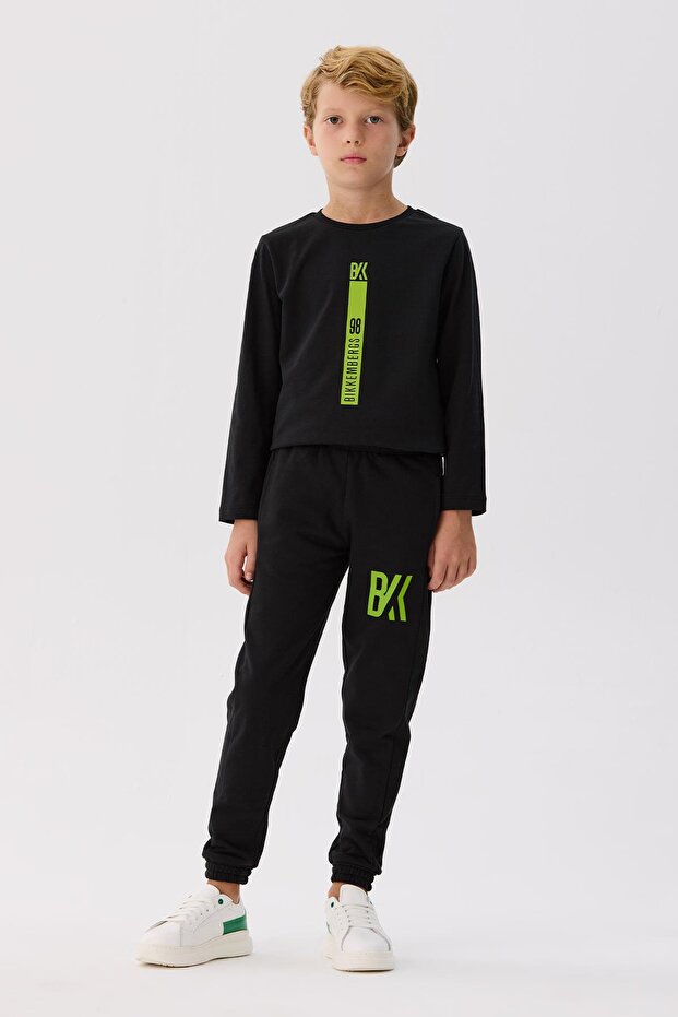 بنطال رياضي للأولاد باللون الأسود من متجر BG Store