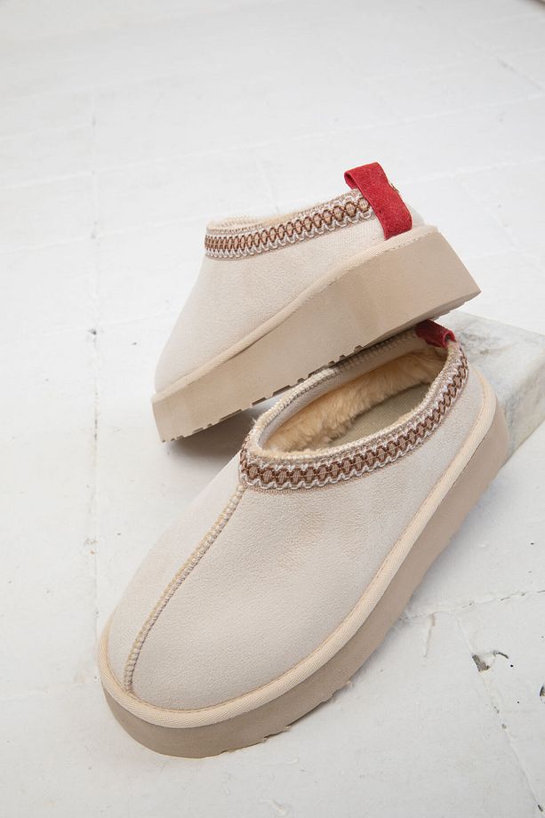 Bej Süet Kadın Bot & Bootie 19762 - 4
