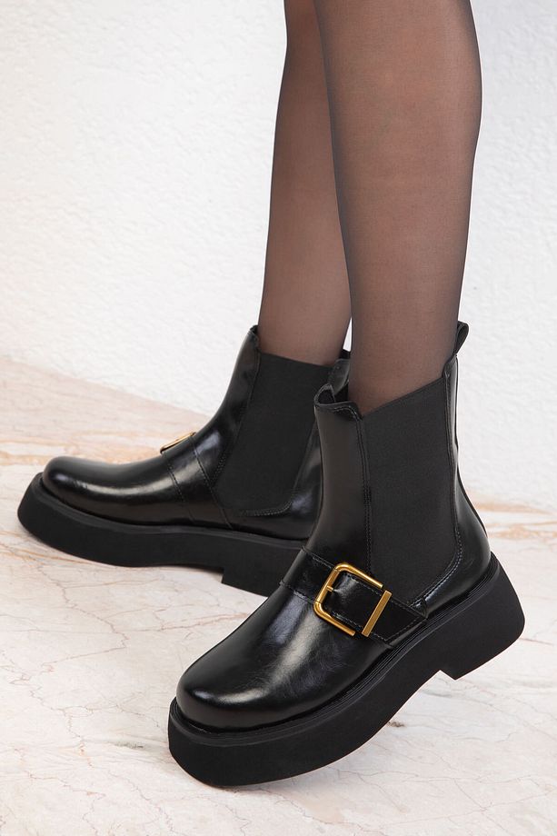 Siyah Kadın Bot & Bootie 19754 - 4