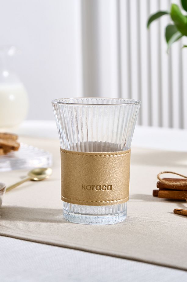 Leather Cool Touch Latte Bardağı 210 ml Gold - 5