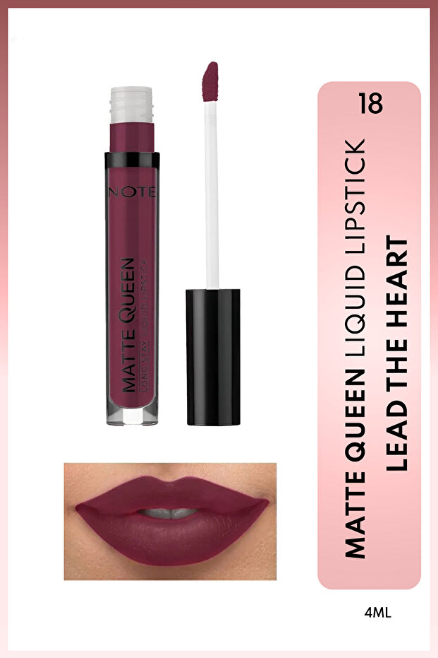 18 Lead the Heart - Purple Lasting Matte Liquid Lipstick - Matte Queen Lipstick