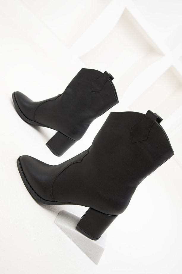 Siyah Kadın Bot & Bootie 15615 - 2