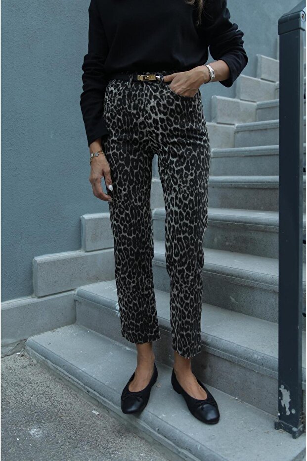 Blugi maro leopard - 1