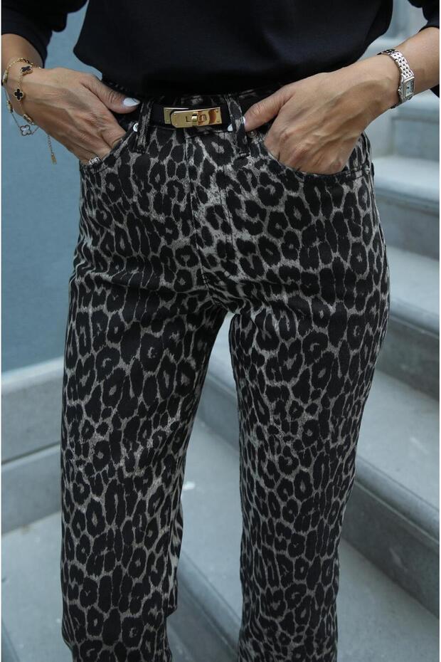 Blugi maro leopard - 3
